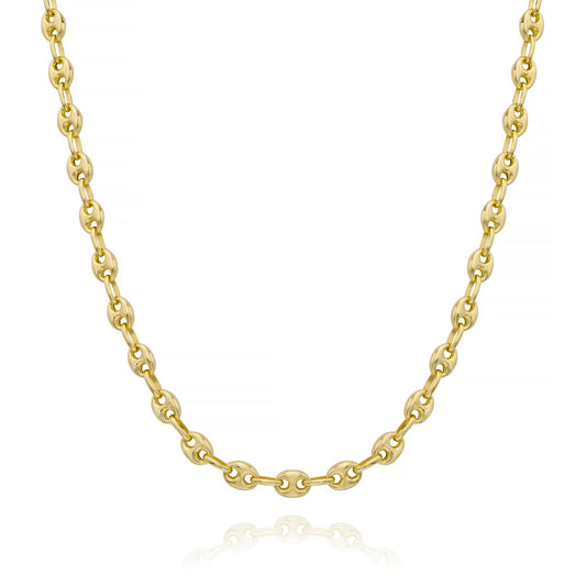 Miss Mimi Flat Coffee Bean Necklace