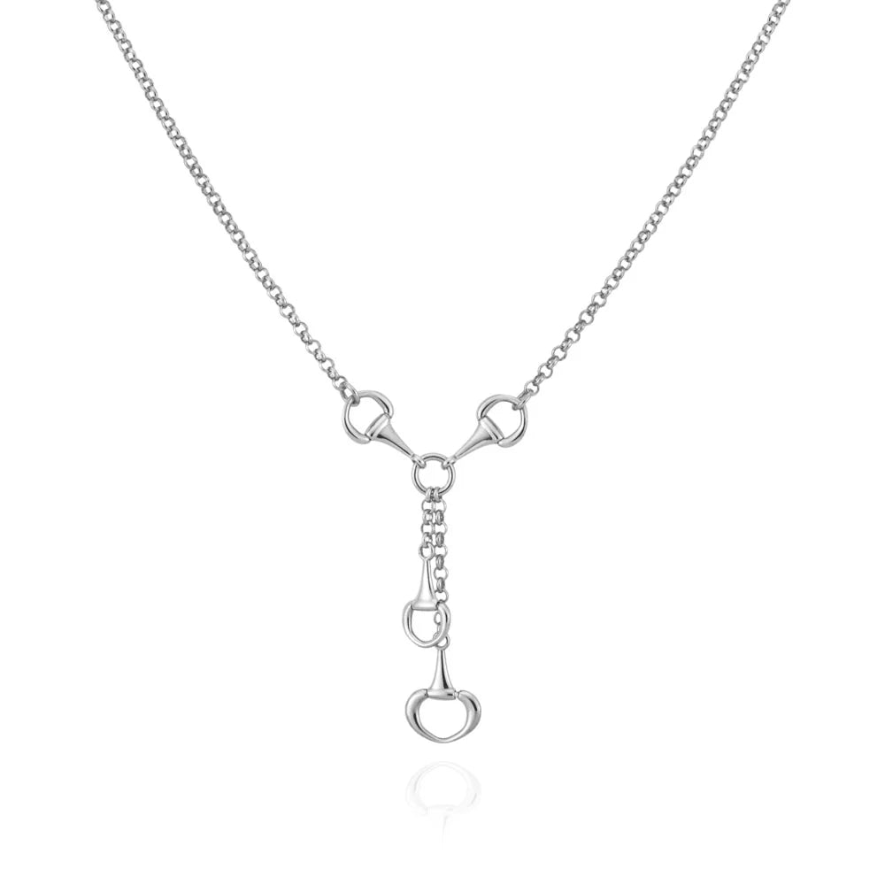 Miss Mimi Equestrian Link Lariat Necklace
