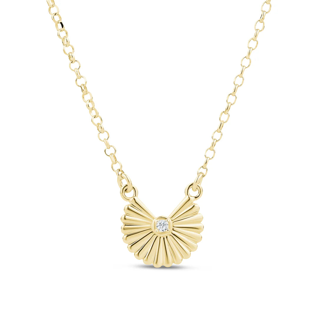 Miss Mimi Grooved Fan Pendant