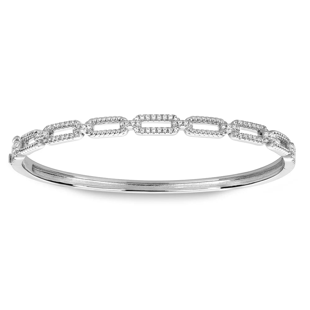 Miss Mimi Radiant Rope Link Bangle Bracelet