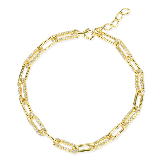 Miss Mimi Pave Link Bracelet