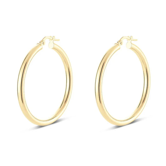 Miss Mimi Medium Round Classic Hoop Earrings