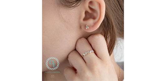 Mixed Shape Lab Grown Diamond Stud Earrings