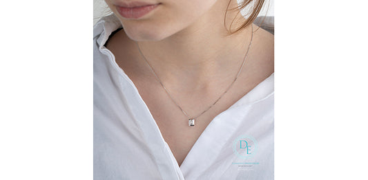 Emerald Cut Lab Grown Diamond Necklace