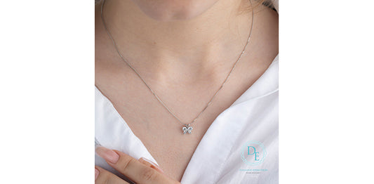 Butterfly Lab Grown Diamond Necklace