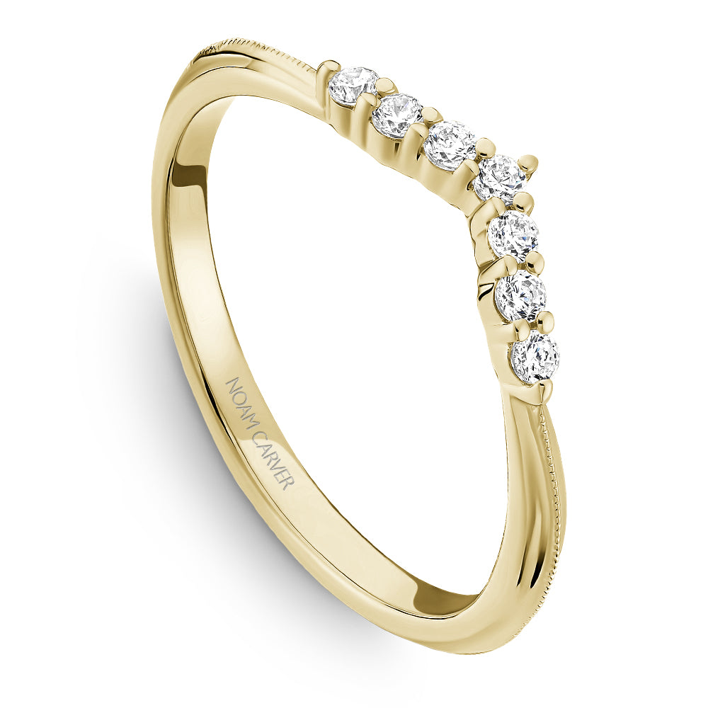Noam Carver Chevron Lab Diamond Band