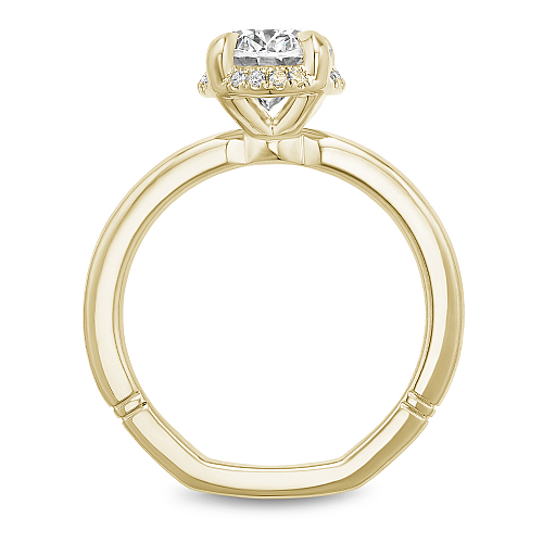 Noam Carver "Atelier" Oval Center Hidden Halo Engagement Ring
