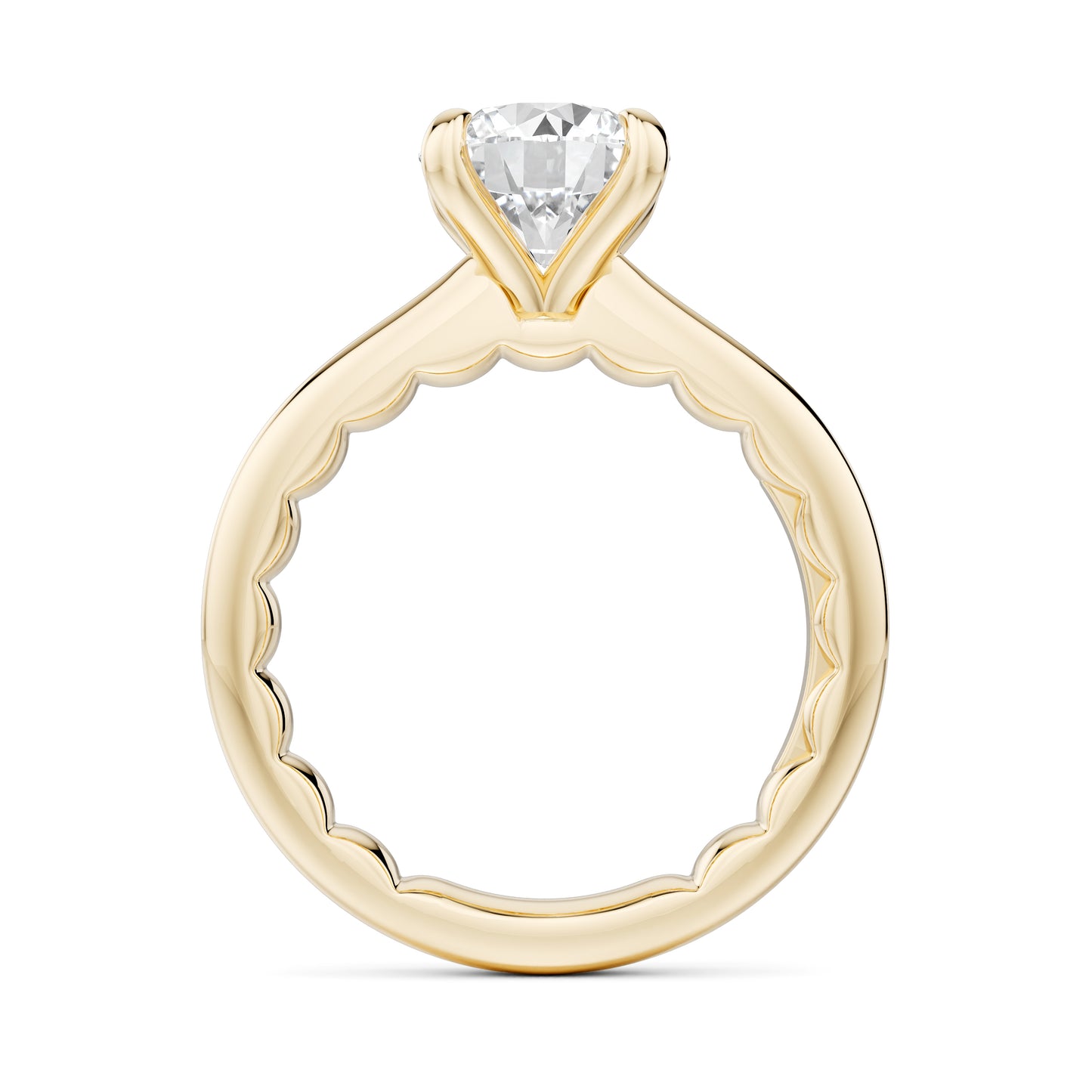 Noam Carver "Luna" Round Solitaire Engagement Ring
