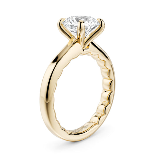 Noam Carver "Luna" Round Solitaire Engagement Ring