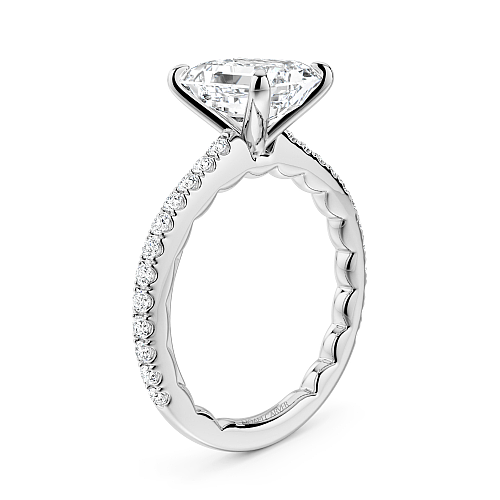 Noam Carver "Luna" Emerald Cut Classic Diamond Engagement Ring
