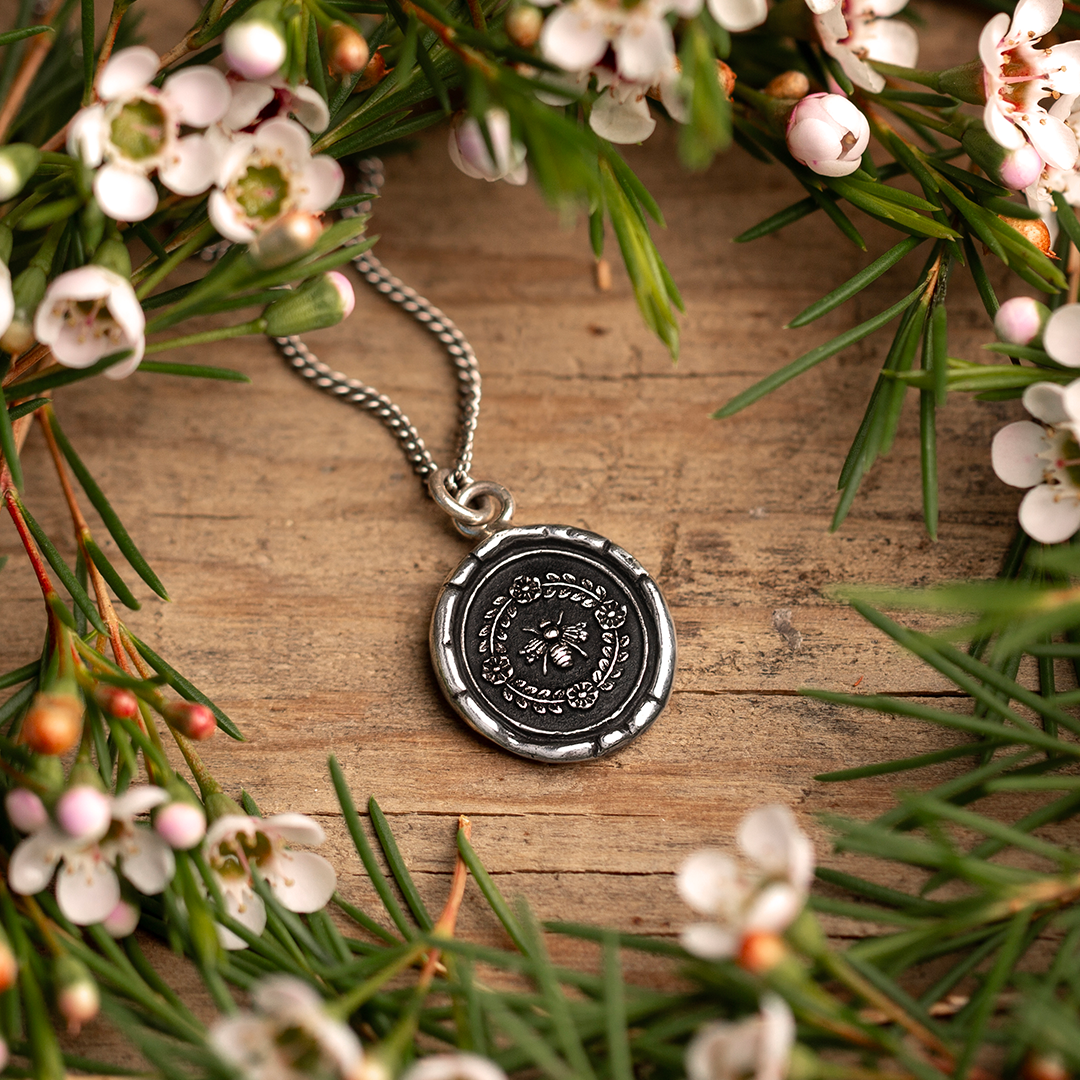 Pyrrha Honeybee Talisman Necklace