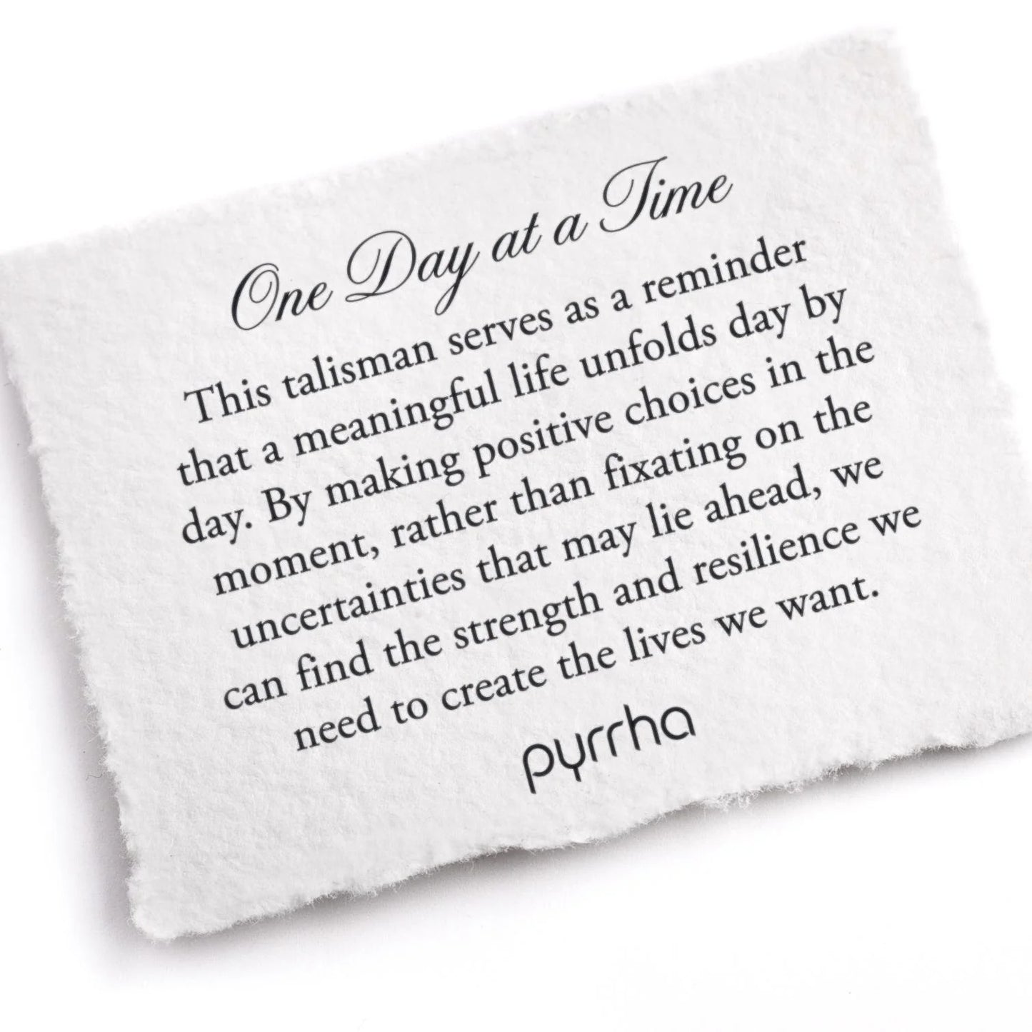 Pyrrha One Day At A Time Talisman Necklace