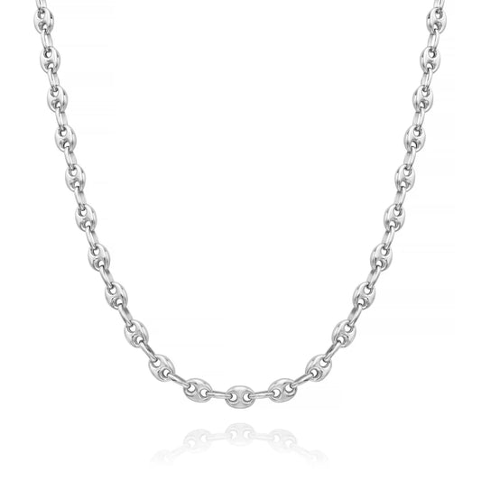 Miss Mimi Flat Coffee Bean Necklace