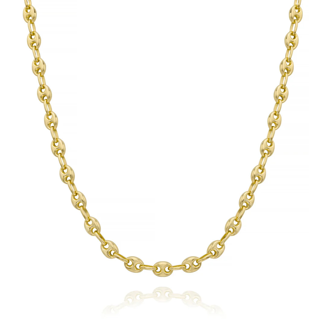 Miss Mimi Flat Coffee Bean Necklace