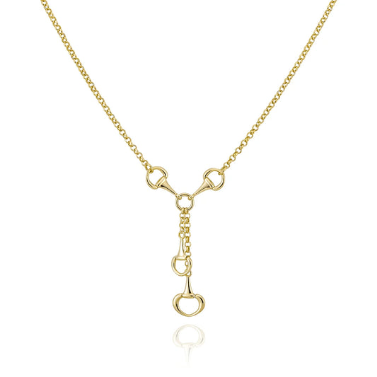 Miss Mimi Equestrian Link Lariat Necklace