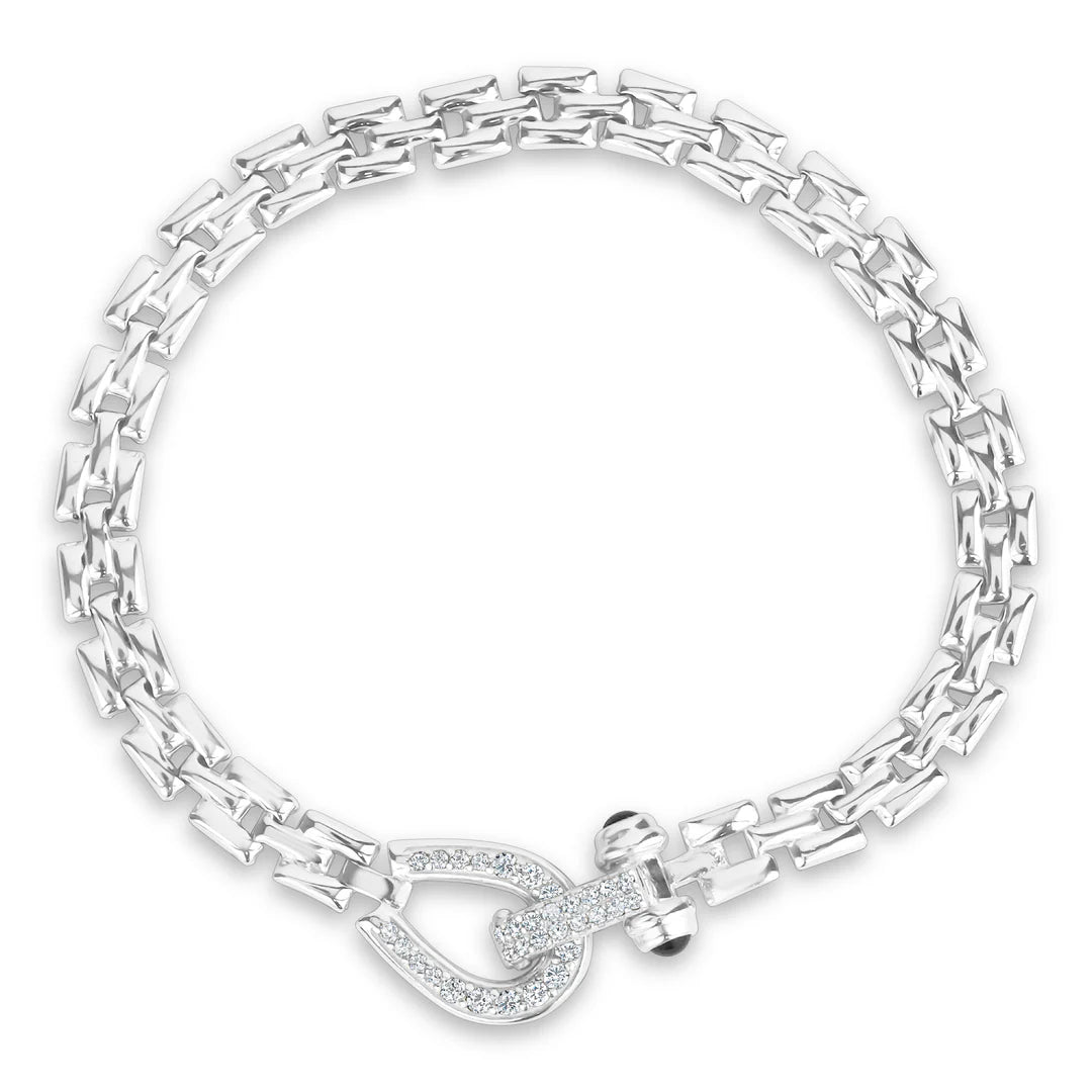 Miss Mimi Equestrian Square Link Bracelet