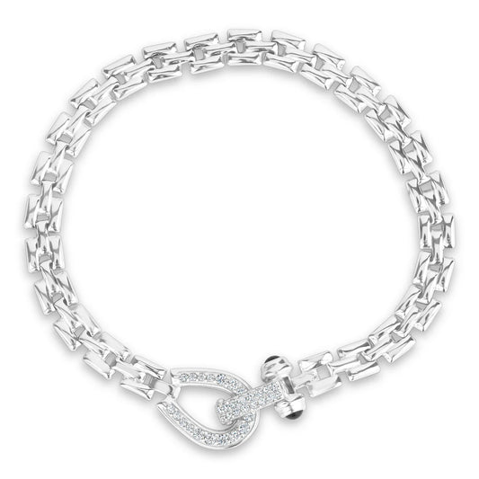 Miss Mimi Equestrian Square Link Bracelet