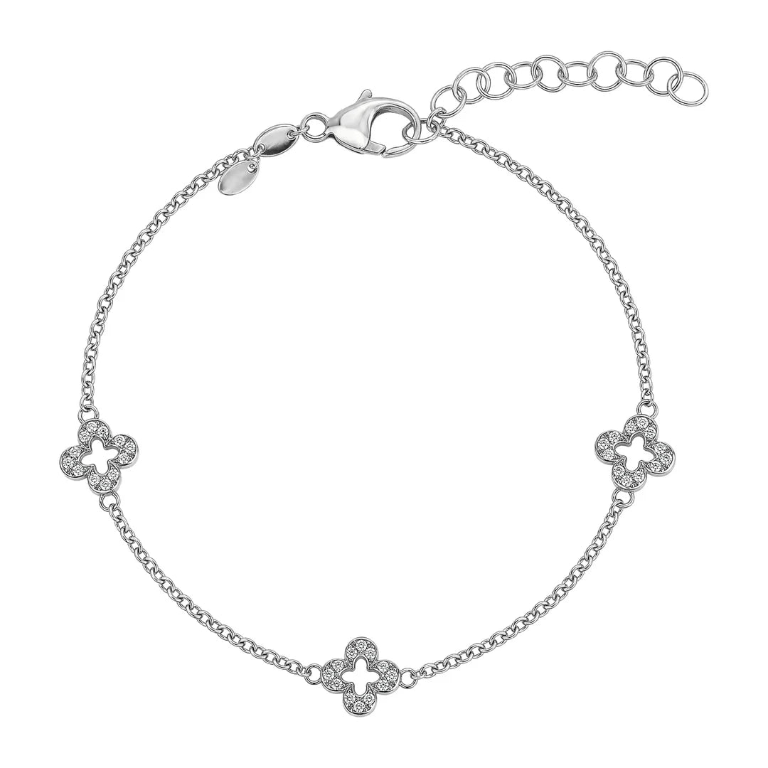 Miss Mimi Open Clover Bracelet
