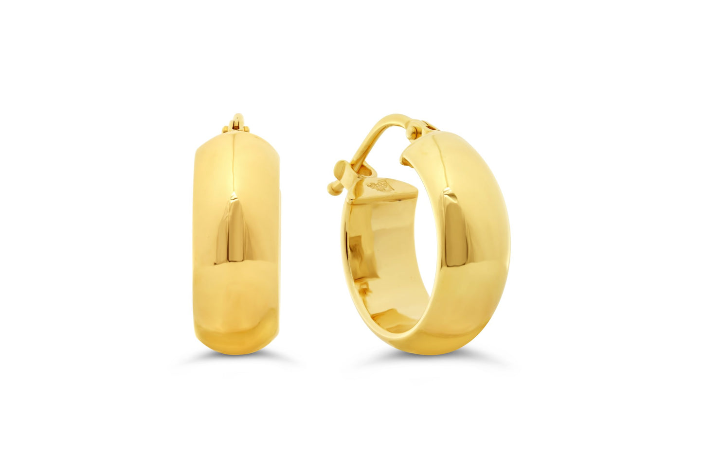 Domed Small Hoop Earrings