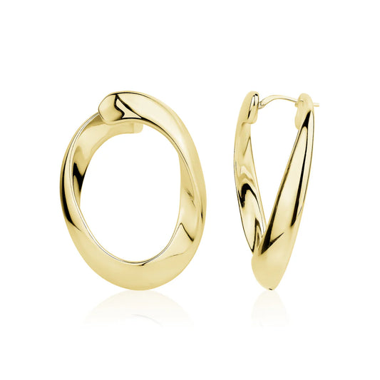 Miss Mimi Oval Large Hoop Earrings