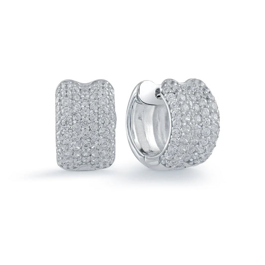 Miss Mimi Pave Huggie Earrings