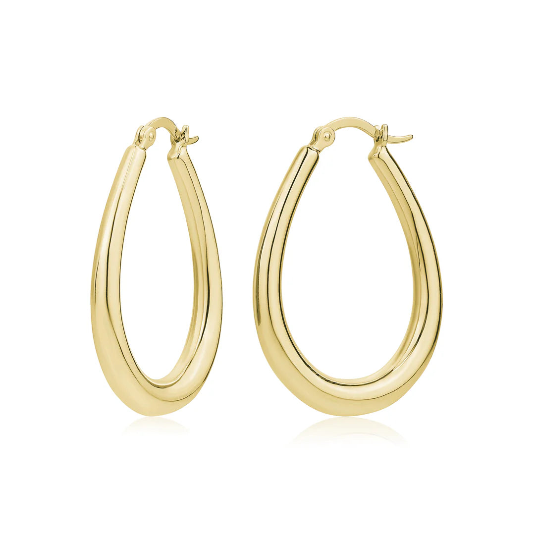 Miss Mimi Large Oval Hoop