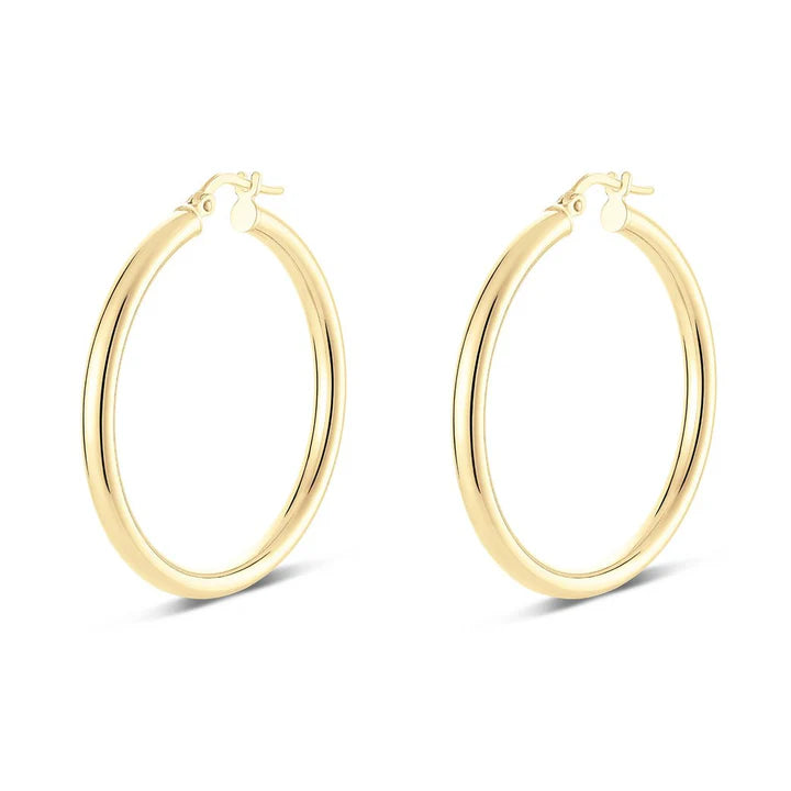 Miss Mimi Medium Round Classic Hoop Earrings