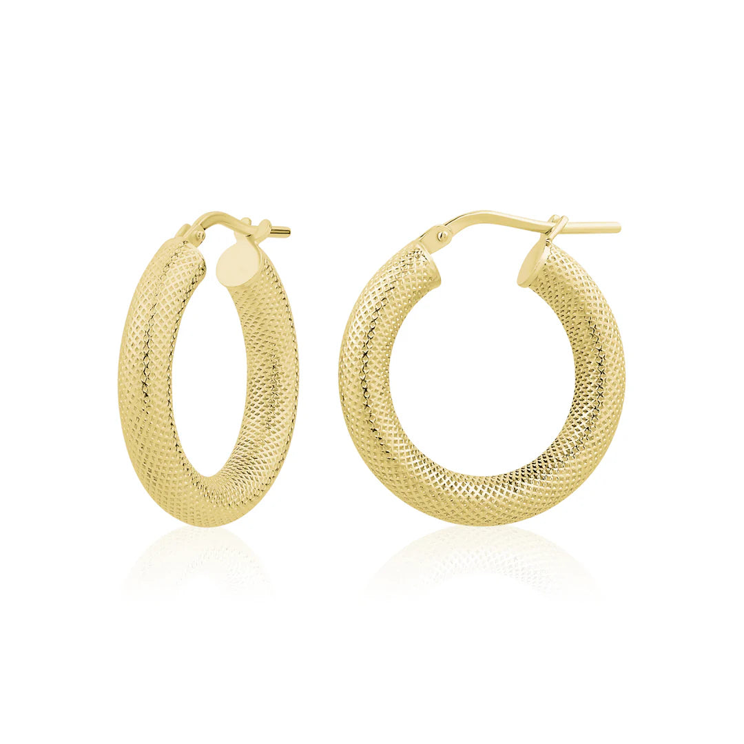 Miss Mimi Textured Hoops