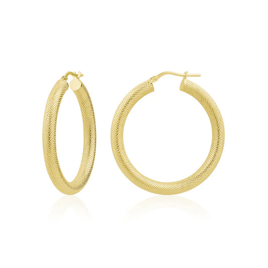 Miss Mimi Textured Hoops