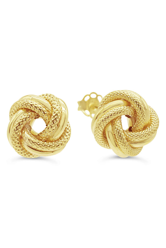 Medium Love Knot Stud Earrings