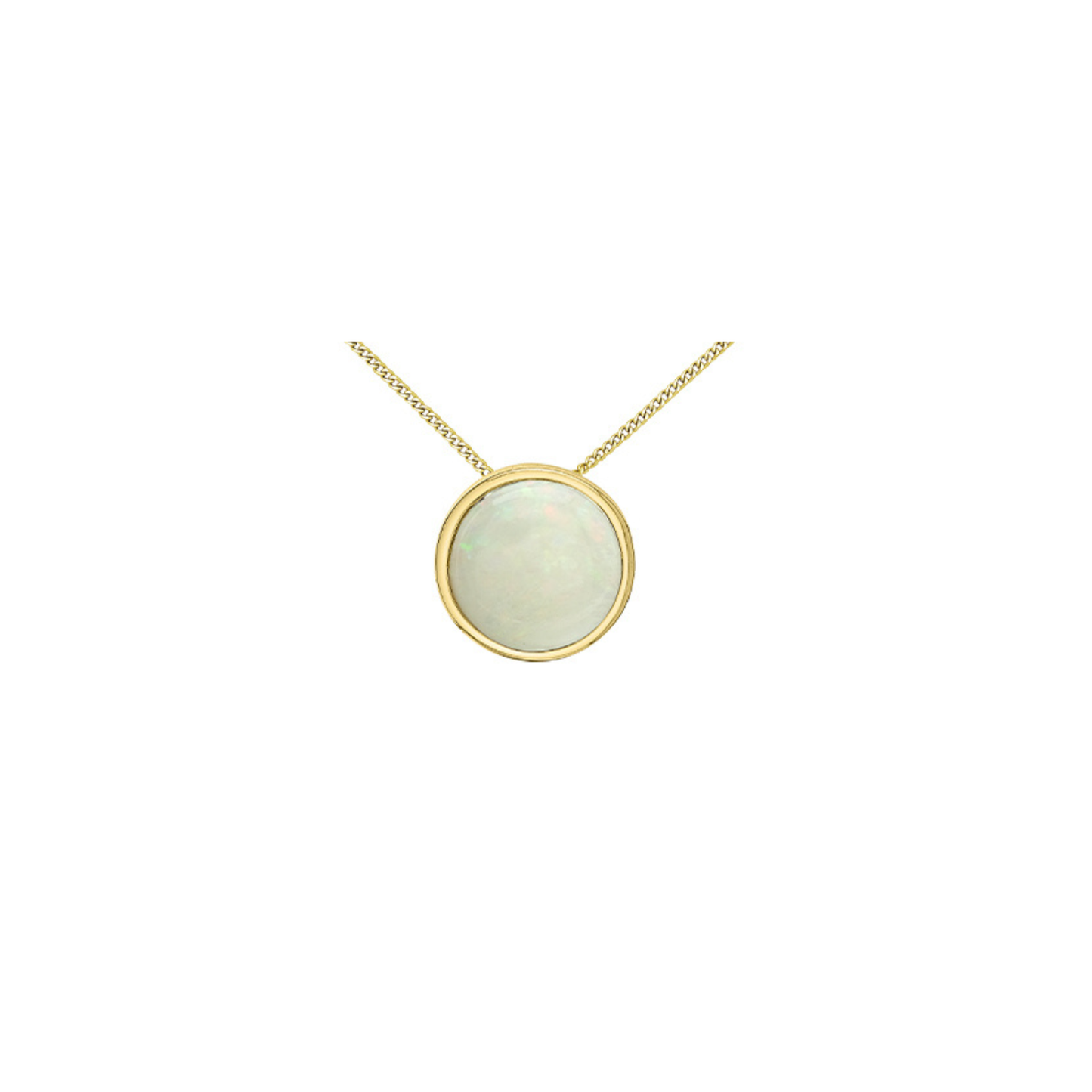 Birthstone Bezel Set Necklace
