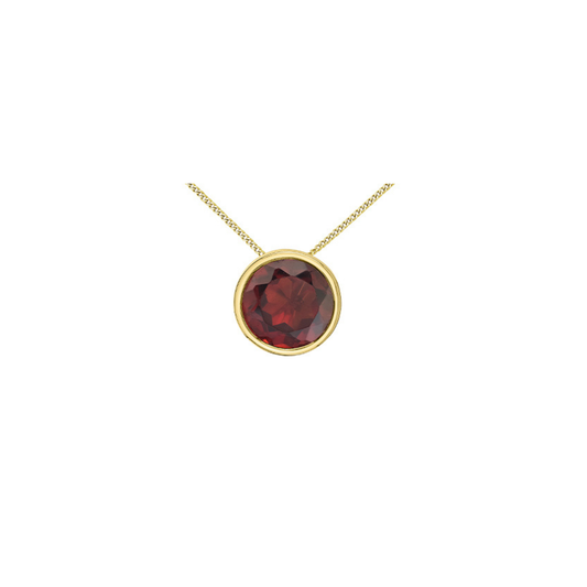 Birthstone Bezel Set Necklace