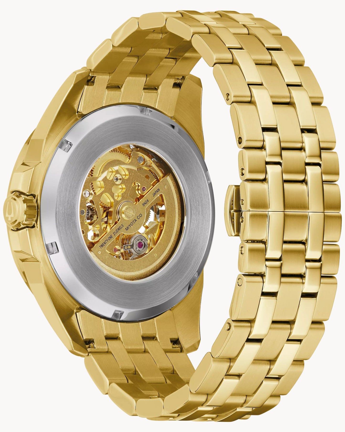 Sutton Gold Tone Automatic Bulova Watch