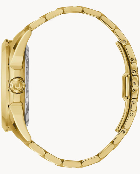 Sutton Gold Tone Automatic Bulova Watch