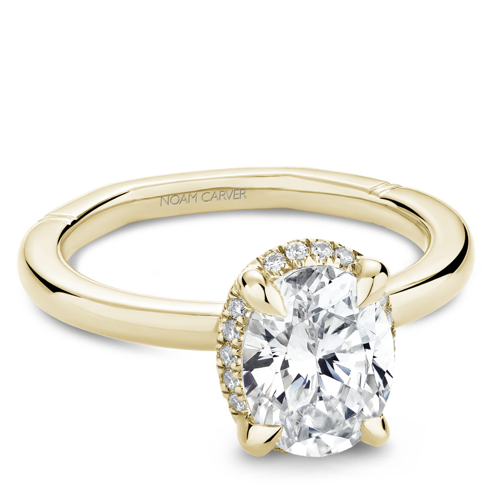 Noam Carver "Atelier" Oval Center Hidden Halo Engagement Ring