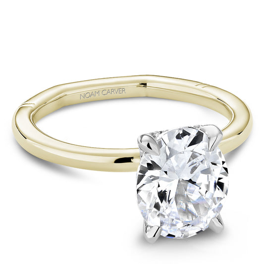 Noam Carver "Atelier" Oval Center Hidden Halo Engagement Ring