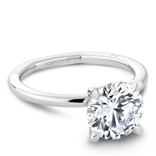 Noam Carver "Atelier" Round Center Solitaire Engagement Ring