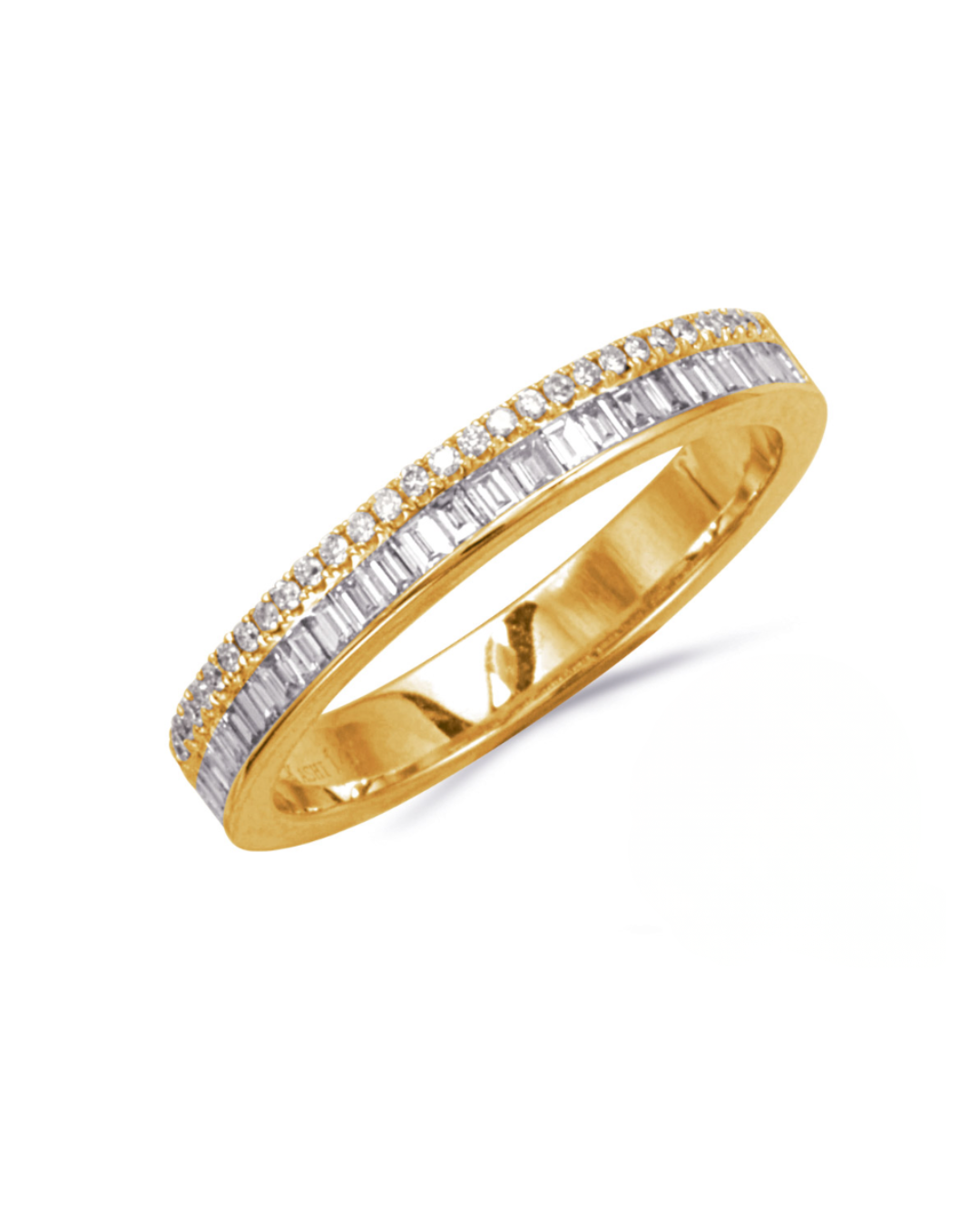 S.Kashi Baguette & Round Diamond Band