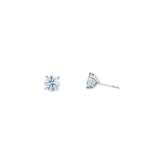 Classic Round Brilliant Lab Grown Diamond Stud Earrings