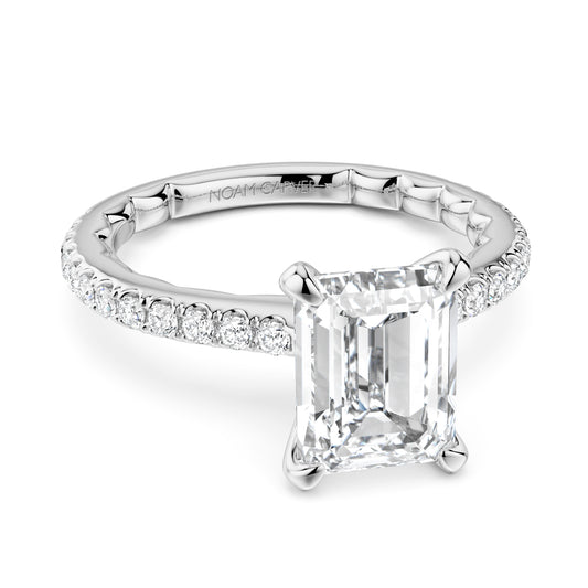 Noam Carver "Luna" Emerald Cut Classic Diamond Engagement Ring
