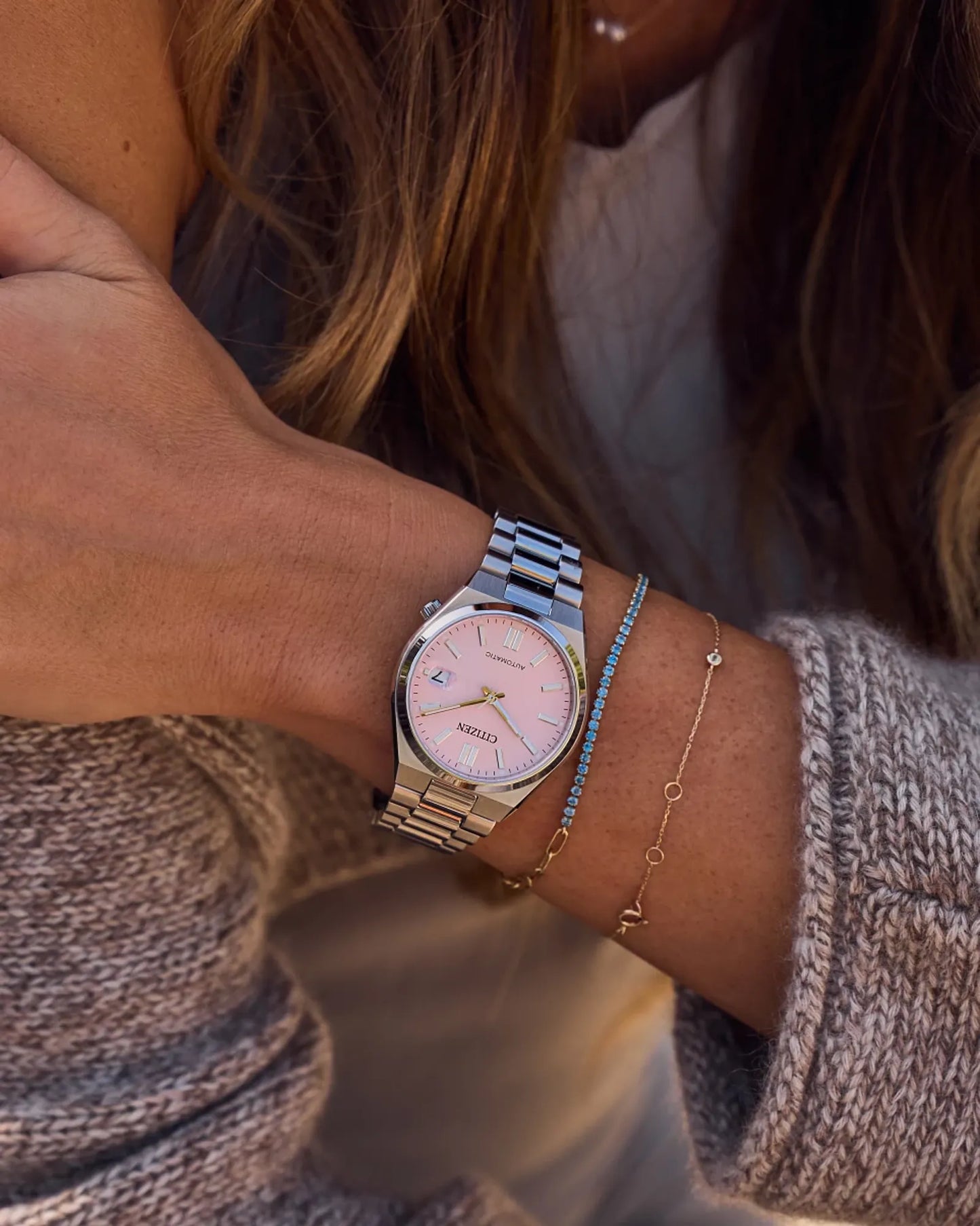 Citizen Tsuyosa Automatic Pink Dial Watch