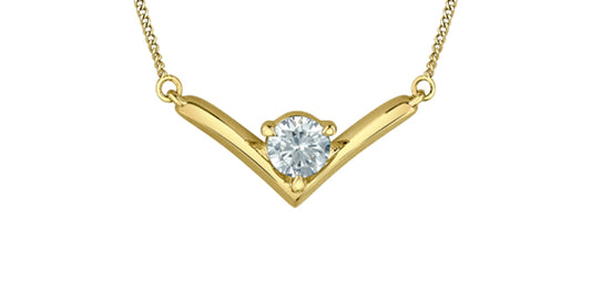 Chevron Lab Grown Diamond Necklace