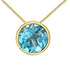 Birthstone Bezel Set Necklace