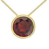 Birthstone Bezel Set Necklace