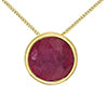 Birthstone Bezel Set Necklace