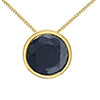 Birthstone Bezel Set Necklace