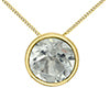 Birthstone Bezel Set Necklace