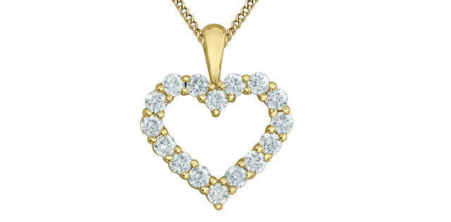 Open Heart Lab Grown Diamond Necklace