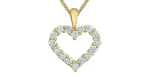 Open Heart Lab Grown Diamond Necklace