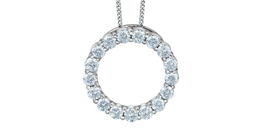 Lab Grown Diamond Circle Necklace